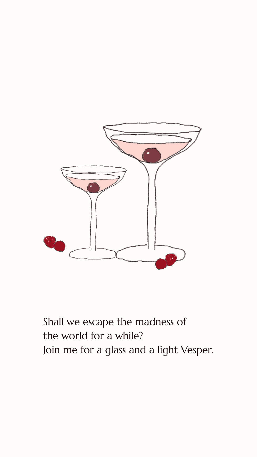 The Very Pink Vesper Invitation Card
