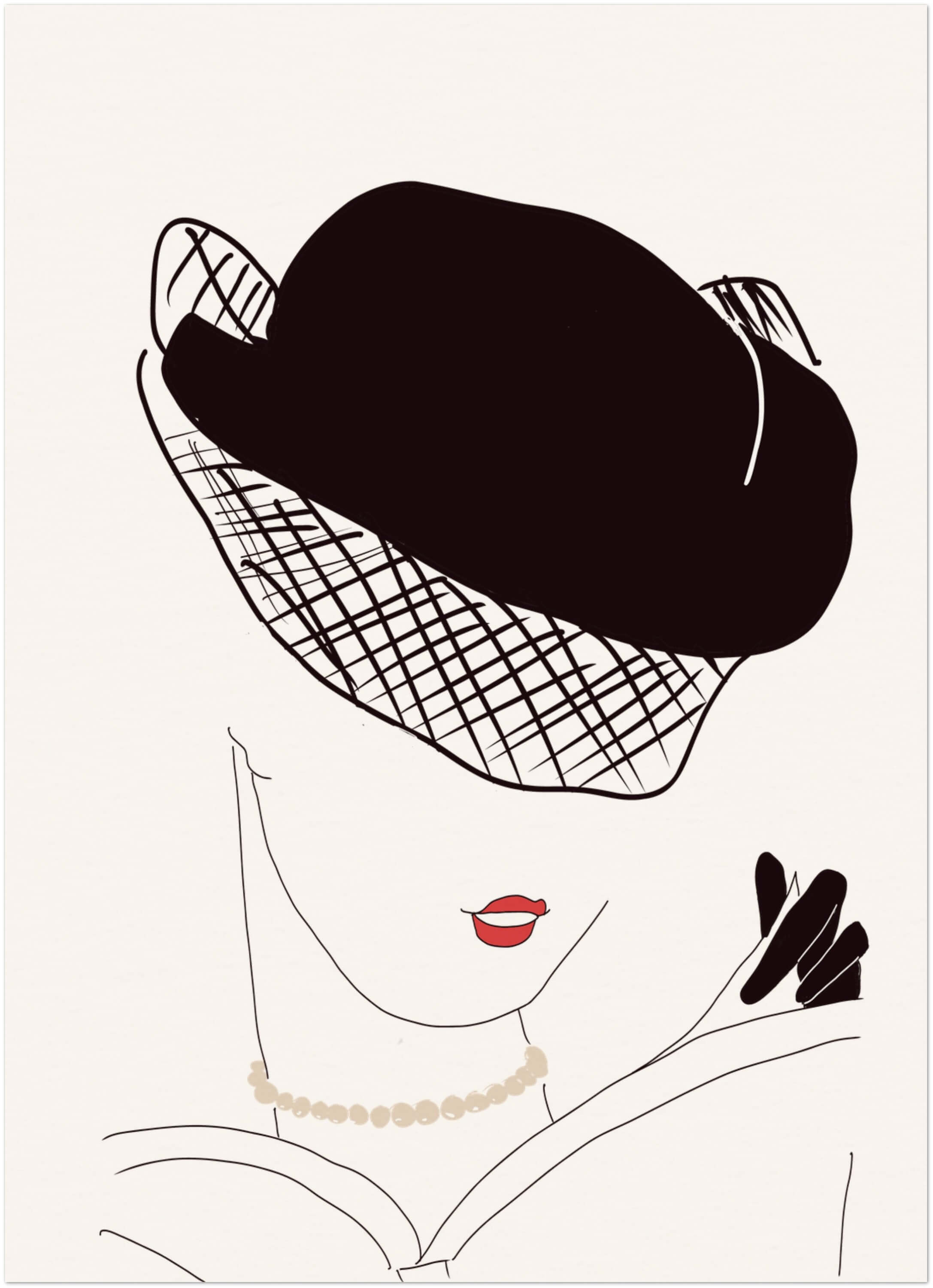 Art Print THE PURE OUTLINE